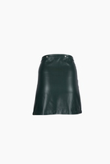 Stylish petite leather skirts for women under 5'4