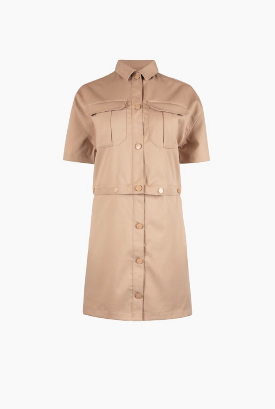 princess polly baby blue dress Brown Cotton T-Shirt Midi Dress