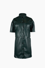 Petite womens dresses and sets- leather